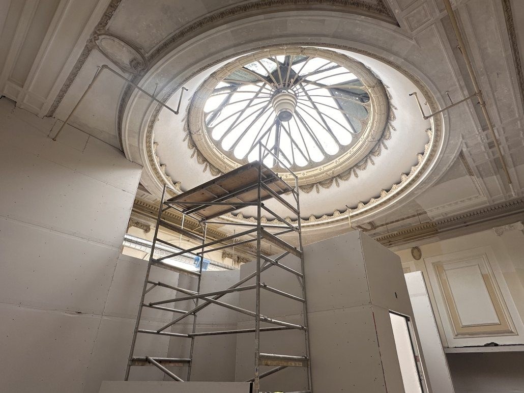 Plaster ceiling in an Inner Richmond renovation