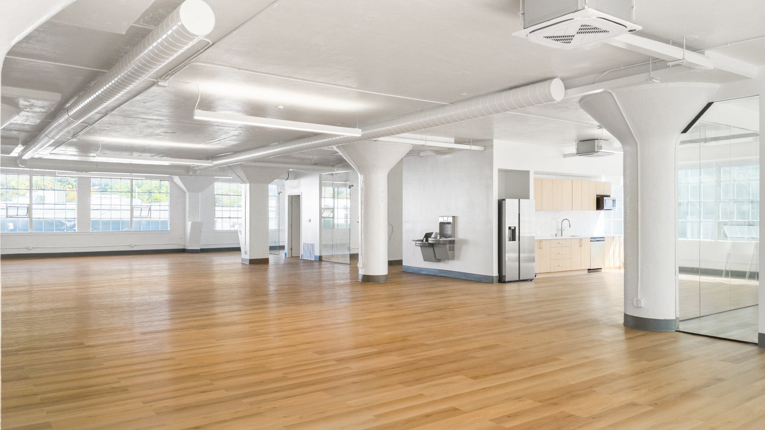 Finished second-floor office suite at SoMa · Office tenant improvement